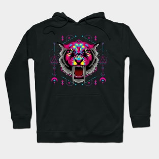 tiger saber tooth popart Hoodie